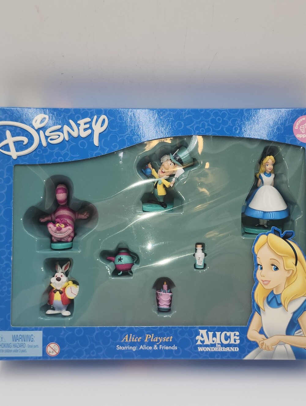 Vintage discontinued Disney Alice in Wonderland Alice Playset 1990s  Applause
